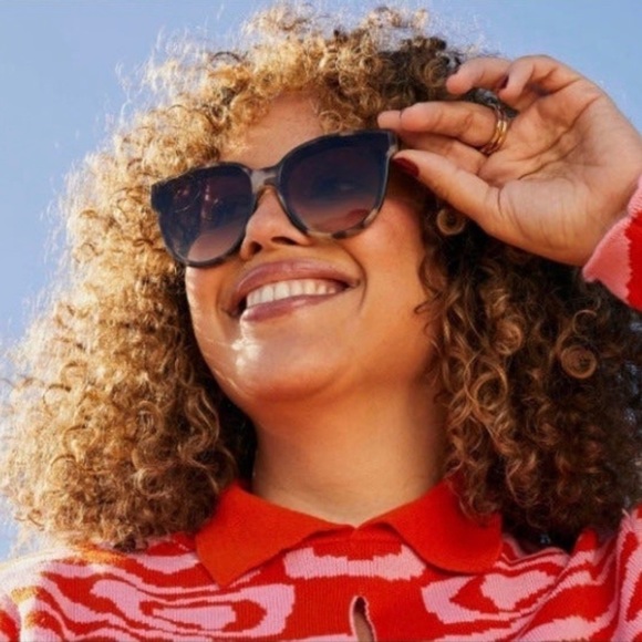 MSRP $80 | Lele Sadoughi | Brooklyn Sunglasses Brown Tortoise Shell NWT! - Picture 3 of 4